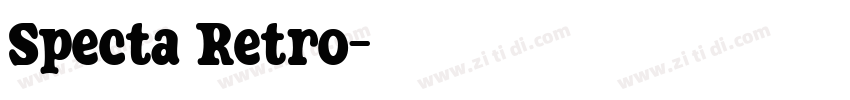 Specta Retro字体转换